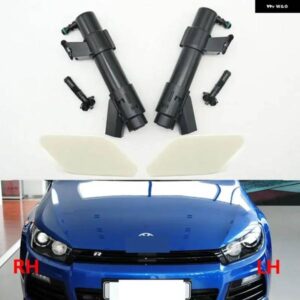 ヘッドライト ヘッドランプ 水スプレーノズルウォッシャージェットカバー キャップ蓋 VW シロッコ 2009-2014