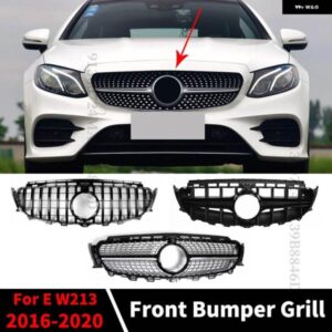 フロントバンパー グリル フードグリル メルセデス W213 C238 A238 E クラス E300 E200 E260 2016-2020 パーフェクトマッチ E63 GT ダイヤモンドスタイル