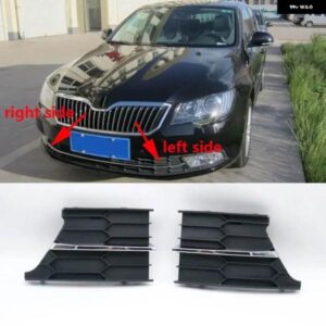 シュコダ SUPERB 2013 2014 2015 フロントバンパー グリル フォグライト ランプフレームカバー