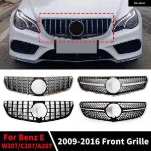フロント ラジエーター グリル バンパー グリル グリッドチューニング メルセデス C207 W207 A207 ベンツ E クーペ 2009-2016 E200 E260 E320 E350 E400