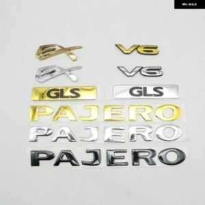 パジェロ モンテロランサー GLS EX V6 エンブレムリアトランクロゴサイドフェンダーマーク銘板自動車 デカール