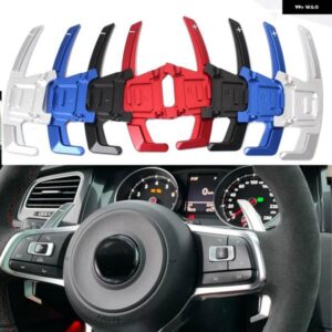 2個 車ステアリング ホイールパドル 拡張シフター金属シフトギアパドル 延長 VW ゴルフ 7 GTI R GTD GTE MK7 2014-2019