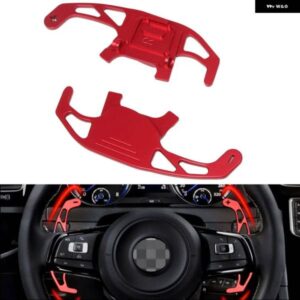 2X ステアリング ホイールパドル シフト拡張延長シフター アルミ VW ゴルフ GTI R GTD GTE MK7 7 ポロ GTI シロッコ 2014-2019