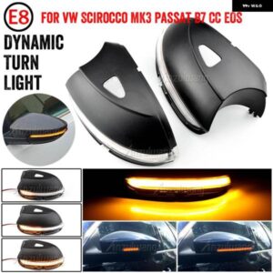 LED サイドウイングダイナミック ウィンカー ライトバックミラー インジケータ VW パサート CC B7 ビートルシロッコ ジェッタ MK6 ユーロ PR