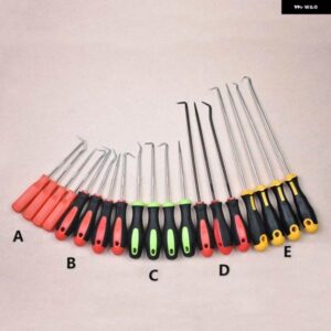 4ピース ピックとフックセット自動車 O リングオイルシール ガスケット プーラーリムーバークラフトハンドツールベアリングプーラーツール