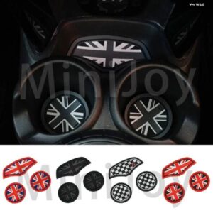 ユニオンジャックカップパッド グルーヴコースター自動ノンスリップマットパッド ミニクーパー S JCW クラブマン F54 F55 F56 F60 カントリーマン