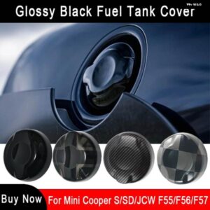 プラスチック レイスタイル黒燃料タンクカバー ミニクーパー S F55 F56 F57 2.0T 1ピース カースタイリング