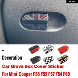 ユニオンジャックグローブボックス ハンドル 装飾 収納ボックス カバー ステッカー ミニクラブマンクーパー S F55 F56 F57 F54 F60 スタイリング