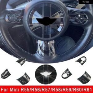 ミニ R55 R60 カントリーマンステアリング ホイールパネルボタン カバー スタイリング ステッカー ミニクーパー R56 R57 R58 R59 カー