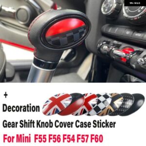 ジョンクーパーワークススタイルギアシフトノブ パネル 装飾 ステッカー カバー ミニクーパー S JCW F54 F55 F56 F57 F60 カントリーマン