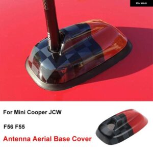 JCW スタイルアンテナ空中 ハウジング 装飾 ケースカバー ステッカー ミニクーパー S JCW 1 F55 F56 カースタイリング