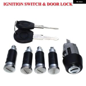 セット点火スタータースイッチ ロックバレル キー付き VW T4 トランスポーター カラベル 1990-2003 701837205