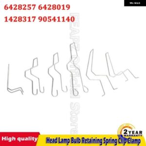 6個 ヘッドランプ ヘッドライト ディップディップビーム ヘッドランプ 電球保持スプリングクリップクランプ H1 H3 H4 H7 5ZHSFULLKIT