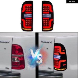 カースタイリング LED テールライト ハイラックス VIGO 2005-2014 4X4 ピックアップ テールライト LED リアテールランプストップライトバックライト