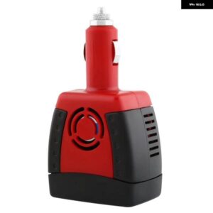 150W オートパワーインバーター DC 12V AC 220V コンセント電圧コンバータ アダプタ ーブースター USB 充電ポート付き