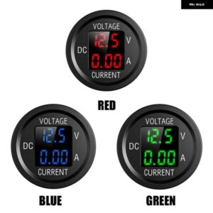 D6 LED デジタル電圧計パネルメーター 簡単にインストール電流計ボルト電流個人用車エレメント 12-24V トラック