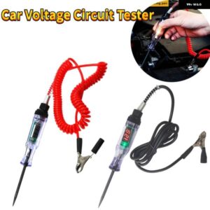 6V 12V 24V DC トラック電圧回路テスターデジタルディスプレイロングプローブペン電球自動車診断ツール自動車 リペア