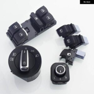 クローム ヘッドライト スイッチ VW ゴルフ 5 6 GTI MK5 MK6 ジェッタ 5 6 パサート B6 トゥーラン ティグアン シート アルハンブラ OEM 5ND 941 431 A