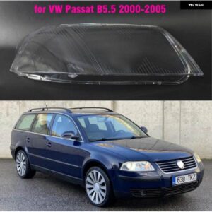 1個 ハロゲンフロント ヘッドライト レンズカバー VW パサート B5.5 36647 自動ランプシェード カバー クリア