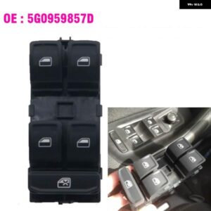 パワーウィンドウ スイッチ 制御ボタン 5G0959857D VW ゴルフ MK7 パサート B8 ティグアントゥーランシート ATECA LBIZA/ST レオン 2016-2020