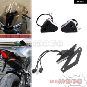 フロント LED 信号ミラー ブロックオフライトテール TIDY フェンダー エリミネーター統合キット ヤマハ YZFR1 2015 16 17 18 2019