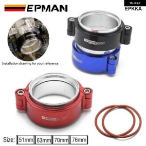 HD クランプシステム アセンブリ 排気 V バンドクランプ陽極酸化 2.0インチ 2.5インチ 2.75インチ 3.0インチ 外径 ターボ /インタークーラーパイプ EPKKA