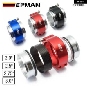 HD クランプシステム アセンブリ 排気 V バンドクランプクイックリリース 2.0インチ /2.5インチ /2.75インチ /3.0インチ 外径排気/インタークーラーピップ/