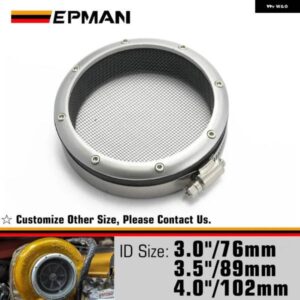 3インチ /3.5インチ /4インチ ターボ インレットグリルプロテクターガード ターボ チャージスクリーン メッシュエアインレットフィルター カバー EPAA11G02