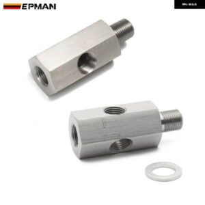 1/8インチ NPT 1/8インチ BSPT M10X1.0 油圧センサー ティー - NPT アダプター ターボ 供給フィード ライン ゲージ EP-CGQ98