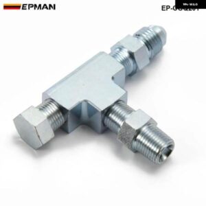 1/8NPT - 4AN ターボ アダプター ティー継手 ブロック給油圧力センサー 付き EP-CGQ201