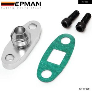 ビレット ターボ オイルドレン リターンフランジ 10AN GT28 GT30 GT35 M8穴 EP-TF008