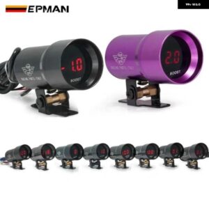 37MM マイクロデジタルスモークタコメーター RPM AFR ブーストゲージ オイルプレス水油温 EGTボルト真空ゲージ メーター W/センサー EP37