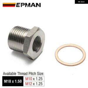 排気 O2 オキシセンサー スペーサー レデューサー アダプター M18 X 1.5MM M12 X 1.25MM / M10 X 1.25MM EPCGQ95