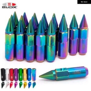 20個 BLOX スタイルアルミ拡張チューナーホイールラグナットホイールリム用スパイク付き M12X1.5/M12X1.25 EP-550NSPK
