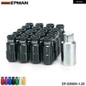 スズキ レーシング スタイルアルミロックラグナット 20個 キー付き 12 1.25 日産 スバル ホイールナット EP-E650H-1.25