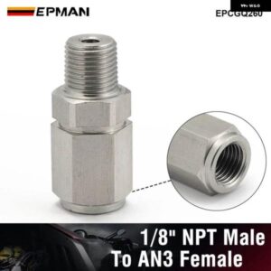 チューブアダプタフレアフィッティング AN-3 3AN メス 1/8インチ NPT オス ステンレス オイルチューブと油冷却アダプタ EPCGQ260