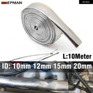 10メートル ヒートシールド スリーブ絶縁ワイヤー ホース カバー ラップ織機チューブ 1 ID 10MM 12MM 15MM 20MM EP-WRGZ