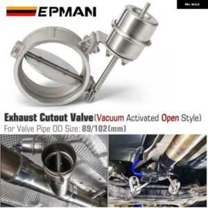 真空作動 エキゾースト カットアウト/ダンプ 89MM /102MM オープンスタイル圧力: 約 1 BAR VW ゴルフ 5