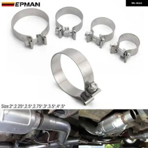 SS バットジョイント エキゾースト クランプ 2インチ 2.25インチ 2.5インチ 2.75インチ 3インチ 3.5インチ 4インチ 5インチ マフラー マフラー エルボ チュ