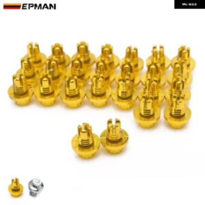 25ピース プラスチック ホイールリベットは AH DSシリーズホイールリムキャップリップスクリューボルトタイヤ EPAS066G に適合