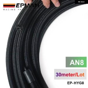 2013 非常に AN8 綿編組燃料/オイルホース パイプ チューブ 軽量 30メートル ロール EP-HYG8