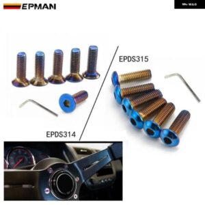 6個 バーント ネオクローム M5 ステアリングホイール ボルトネジキット フィット ステアリングホイール ワークスベルボスキット EPDS314 EPDS315