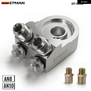 アルミオイルクーラーアダプター サンドイッチ AN8/AN10 ターボ T3 T4 エンジン プレート EP-OL04