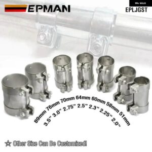 304 ステンレス マフラー クランプ排気バットジョイントパイプ クランプ 51MM 58MM 60MM 70MM 64MM 76MM 89MM EPLJGST