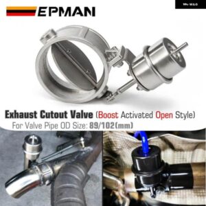ブースト活性化 エキゾースト カットアウト/ダンプ 89MM /102MM オープンスタイル圧力: 約 1 BAR VW ゴルフ 4