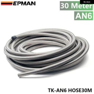 6 AN AN6 ID:8.73 編組 ステンレス ゴム燃料ラインオイルホース 30メートル 3.3FT TK-AN6 HOSE30M