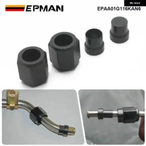 アルミ 6 AN メス - 3/8インチ 外径チューブハードライン チューブ ナットスリーブ EPAA01G116KAN6