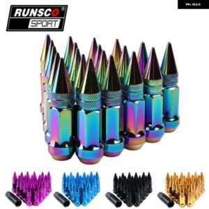 ホイールラグナットスパイクネオクローム拡張チューナーナットホイールリム用 20個 レイズスタイル
