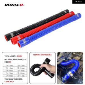 ID16 18 20 25 28MM シリコン フレキシブルホース ラジエーター チューブエア取り入れ口高圧ゴムジョイナーパイプ 長さ 30CM