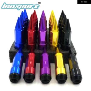 85MM ラグナットレイズ + アルミ拡張スパイクラグナットボルトチューナーホイールリムラグナット レーシング